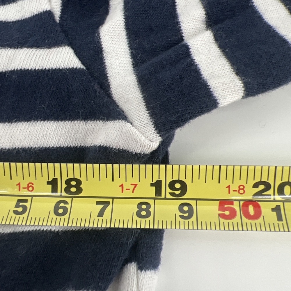 Abercrombie & Fitch Shirt Mens Medium Blue White Striped Long Sleeve Pocket Logo - Picture 7 of 8